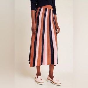 Knit Striped Skirt